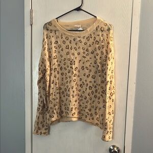 POL Cream Long Sleeve Relaxed Sweatshirt